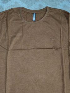 Men's Brown Long Sleeve T-Shirt