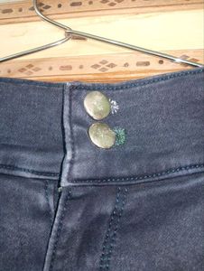 Women's Navy Blue Slim Fit Jeans | Waist 23 inches