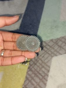 PACK OF 3 Pair MINIMAL OXIDISED EARINGS