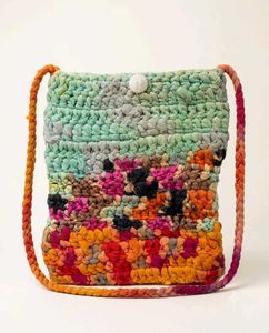 A set of 5 different types upcycled bags