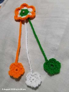 Handmade Tricolor Flower Hair Clip
