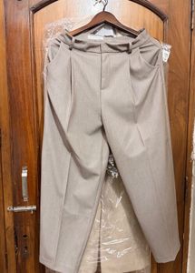 Classic Beige Tailored Trousers
