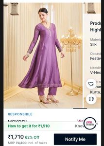 Elegant Purple Kurta Set with Dupatta
