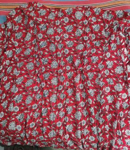 Maroon Floral Print Kaftan Kurta