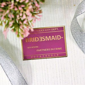 Bridesmaid lapel pin