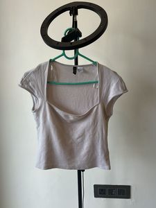 H M Square Neck Cap Sleeve Top