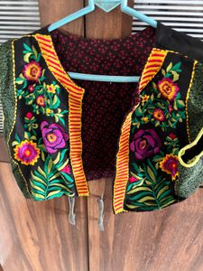 Embroidered Cropped jacket for Navratri