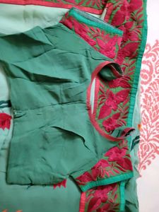 Saree With Stitched Blouse