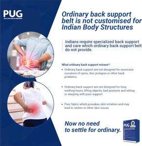 Pug Back Support (Pack of 1) | The Ultimate Soluti