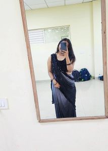 Ready to wear 1 min Elegant Ombre Sequined Saree