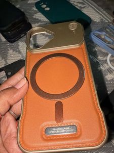 Premium Brown Leather Iphone 16 Case
