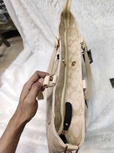 Coach Signature Pattern Handbag