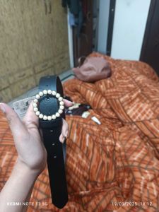 Pearl Belt With Tag
