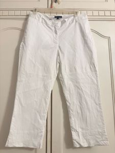 Tommy Hilfiger White Cropped Pants