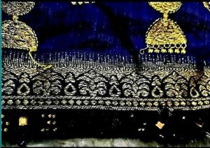 Green silk saree