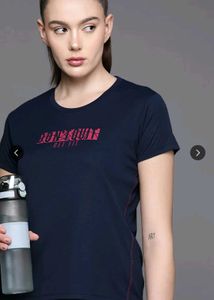 Navy Blue typography training t-shirt
