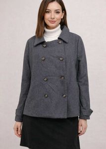 Grey Pea Coat 🤍