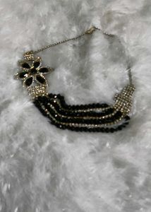 Sparkling Black & Silver Necklace