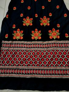 Black Kashmiri Embroidery Dress