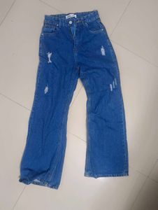 Zara Distressed Blue Jeans.
