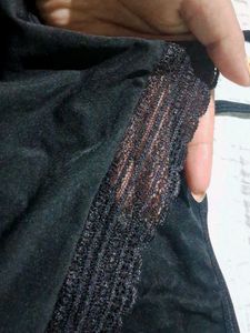 Lace Trim Black Camisole