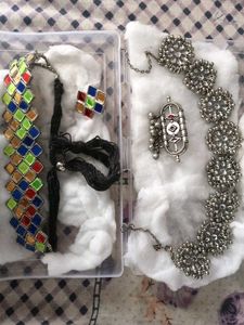 Bohemian Oxidised Silver Jewellery Set