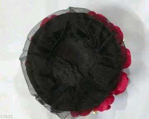 Karwachauth special Burgundy hair buns