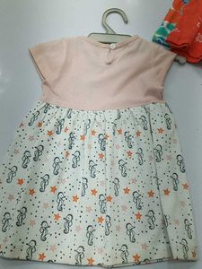 Cute "Good" Print Baby Dress