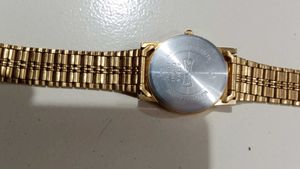 Sonata Gold Tone Watch