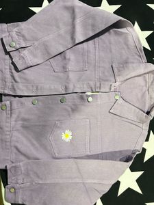 Lavender Daisy Denim Jacket