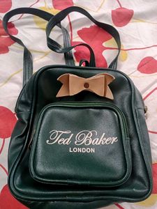 Ted Baker London dark academia Green Backpack