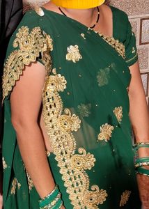 Beautiful Green Colour Saree