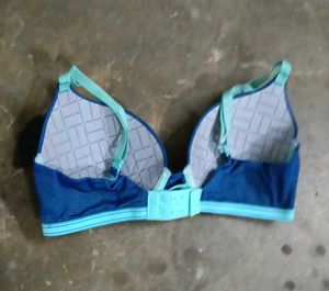 Blue Padded Bra