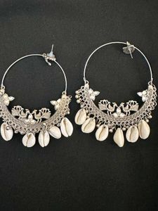 Boho Shell Hoop Earrings