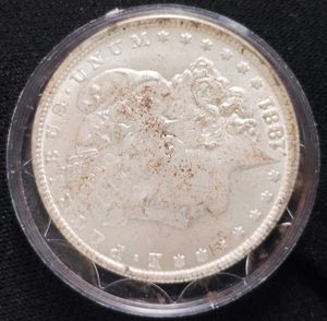 Morgan 1881 Silver Dollar Replica.