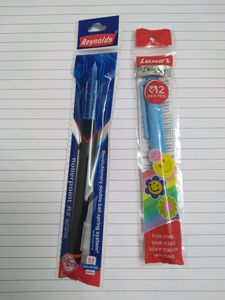 NEW Reynolds R5 0.5mm Roller Pen &amp; Luxor 0.8mm S
