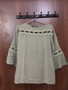 Elegant Pearl Embellished Top