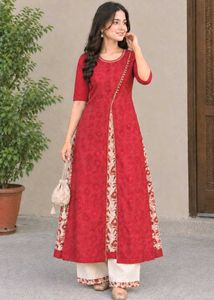 🌸 Stylish Double Layer Kurta 🌸
