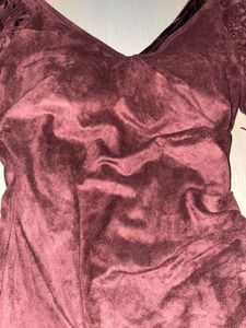 Velvet Fringe Dress
