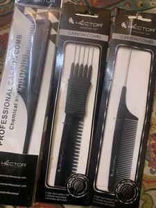 Hector Professional Carbon Combs Set Of 3