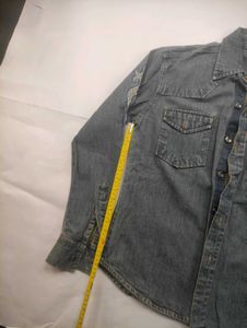 Men's Embroidered Denim Shirt