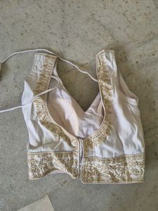 white sequeinned blouse