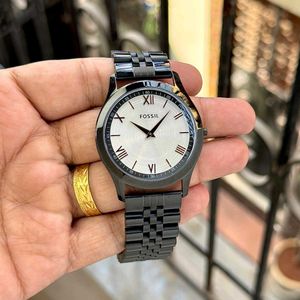 Fossil Men's Black Metal Watch
