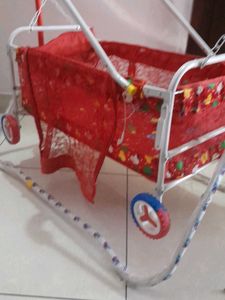 Red Baby Cradle