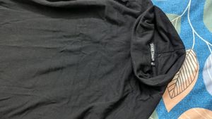 Black Polo Neck Rough Top