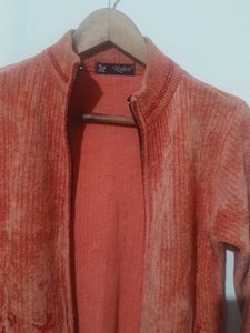 Vintage Floral Zip-Up Cardigan