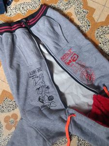 Grey Cartoon Print Joggers
