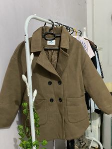 Stylish Brown Double-Breasted Jacket