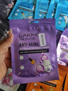 lakme skin solution sheet mask pack of 13