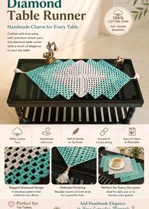 Handmade Diamond Table Runner